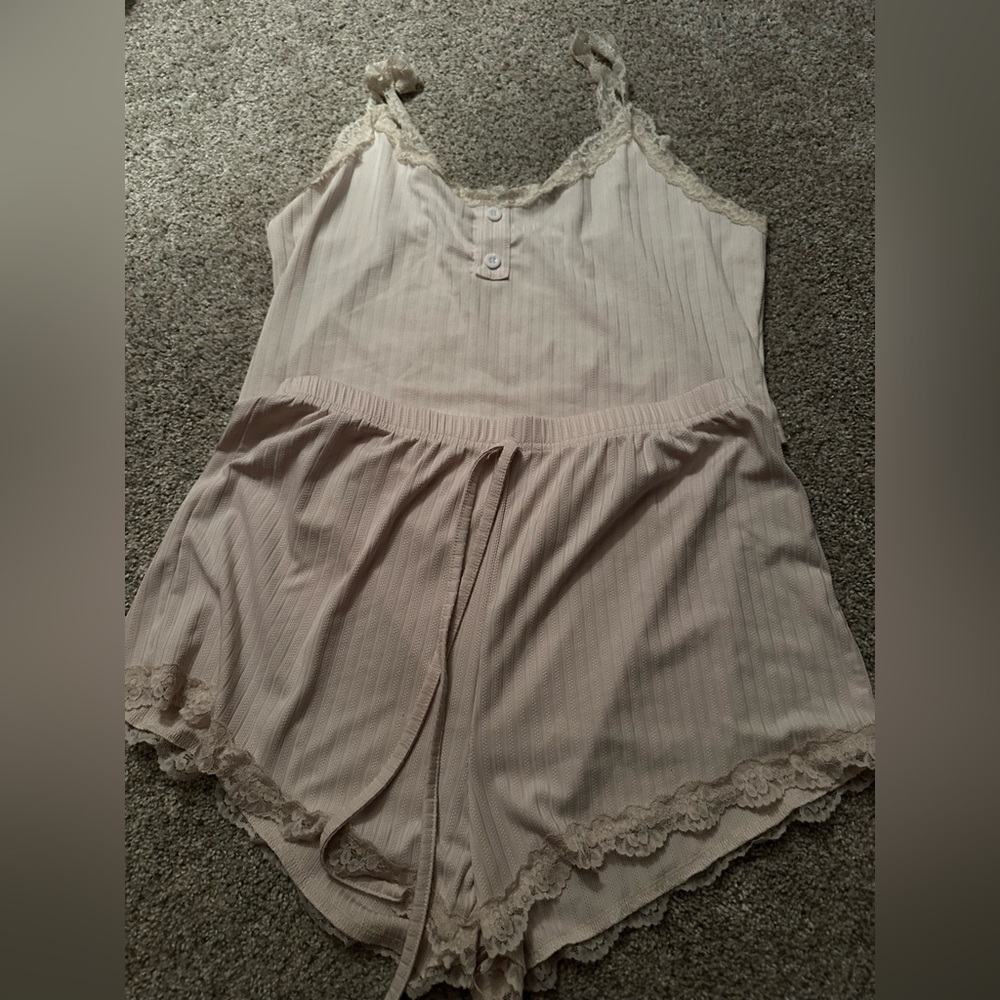 Lace pajama set
